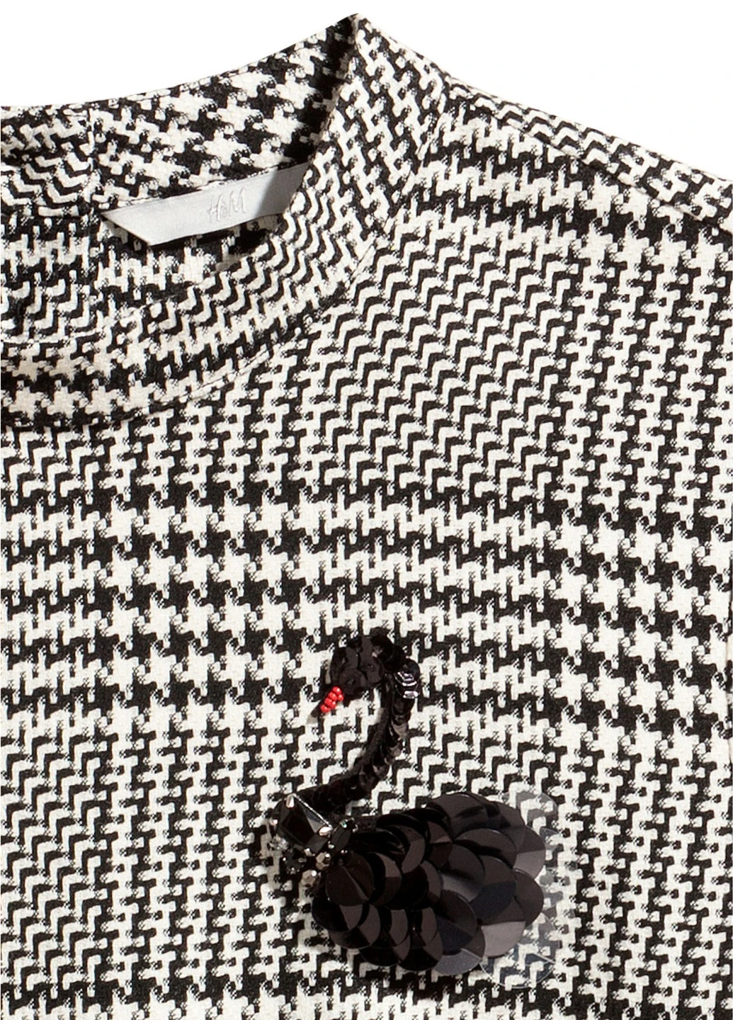 Чорно-білий кежуал плаття, сукня H&M однотонна