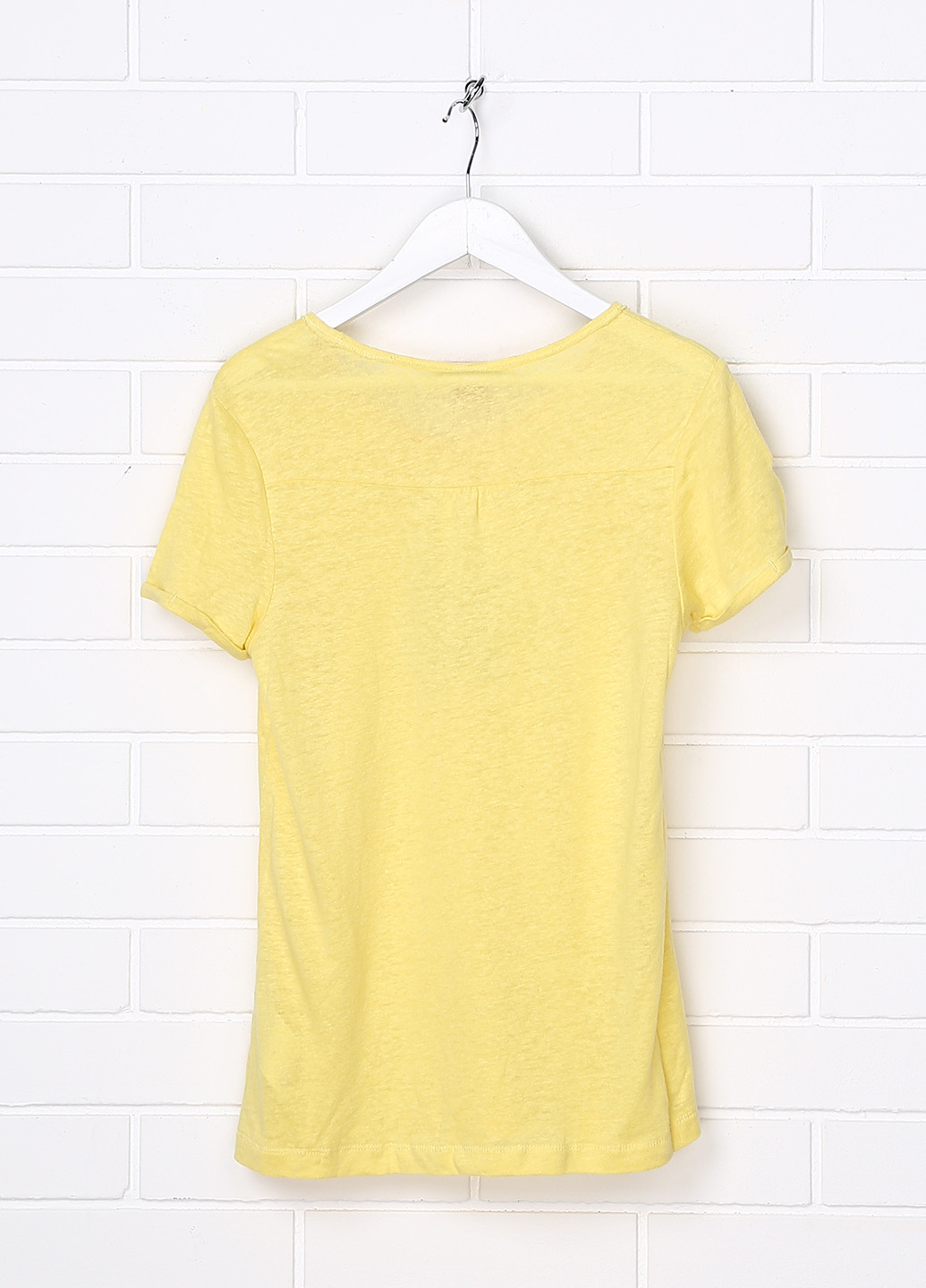 Желтая летняя футболка с коротким рукавом S.Oliver