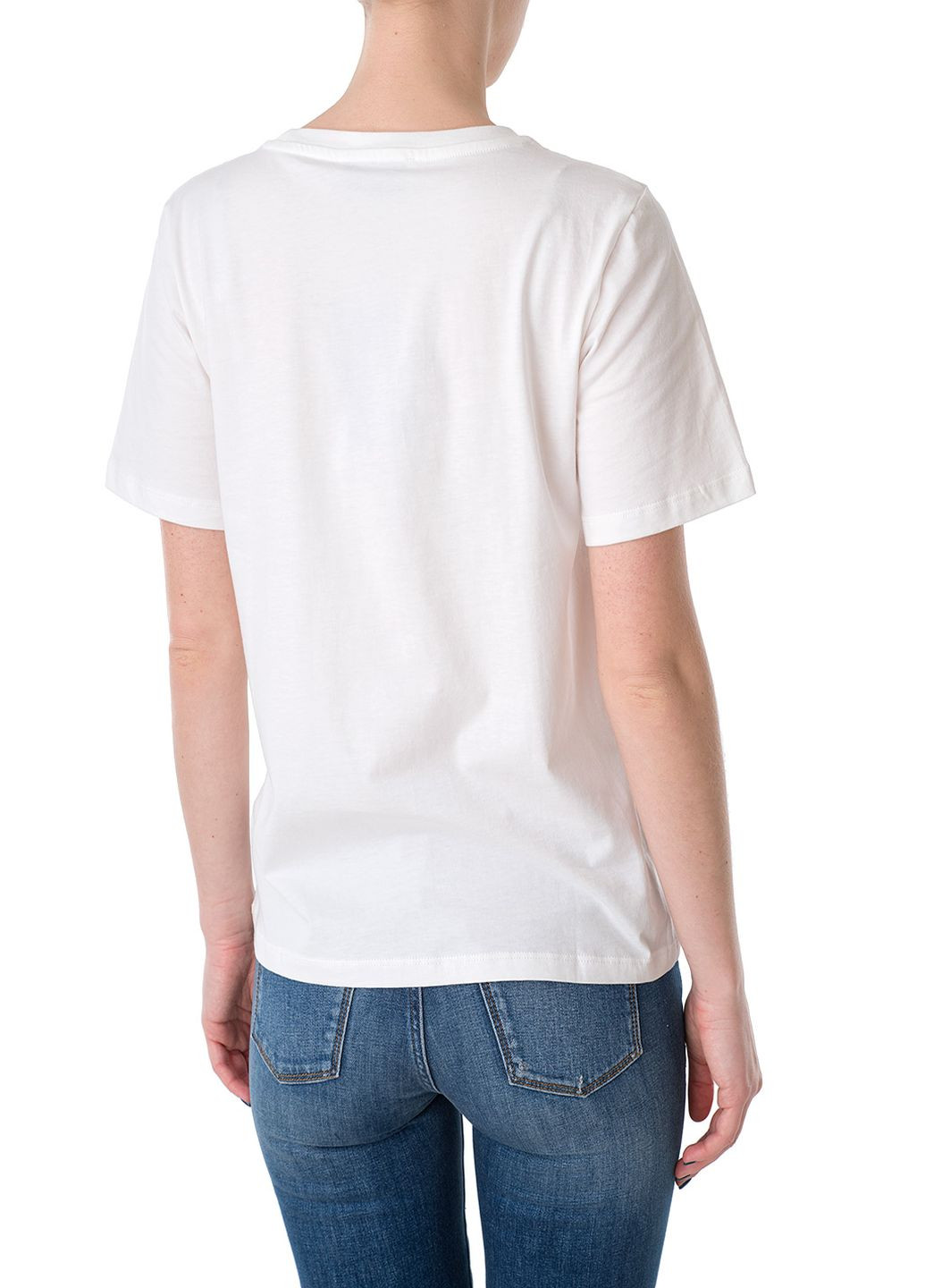 Бежевая летняя футболка Trussardi Jeans