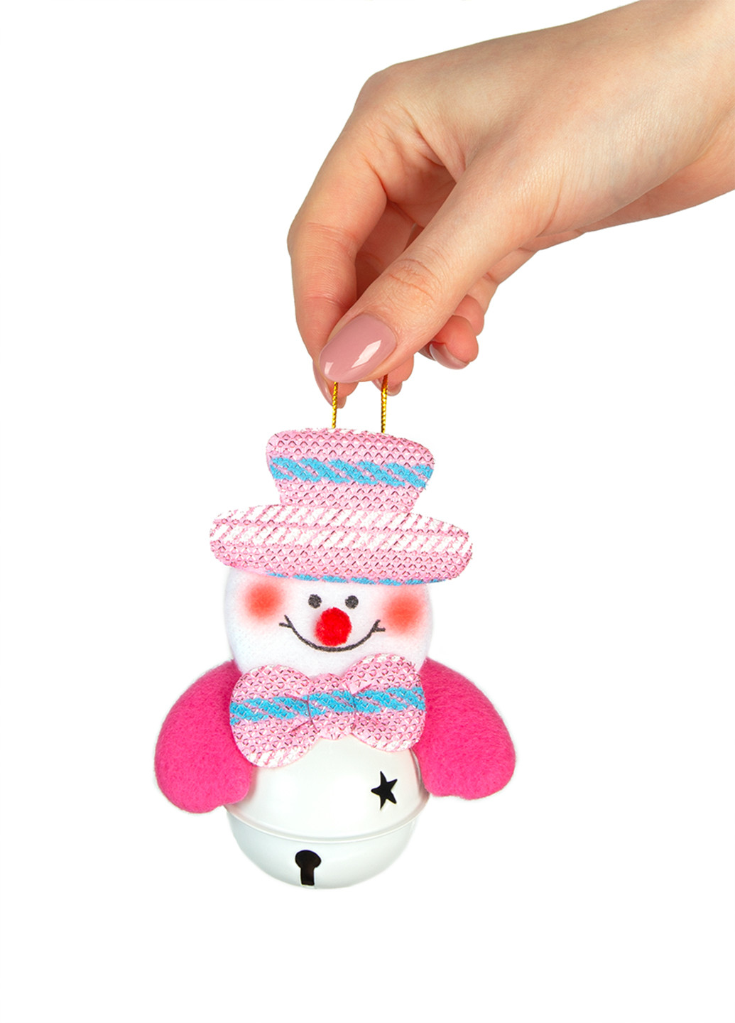 Іграшка новорічна Сніговик, 8х10 см MVM (256456873)