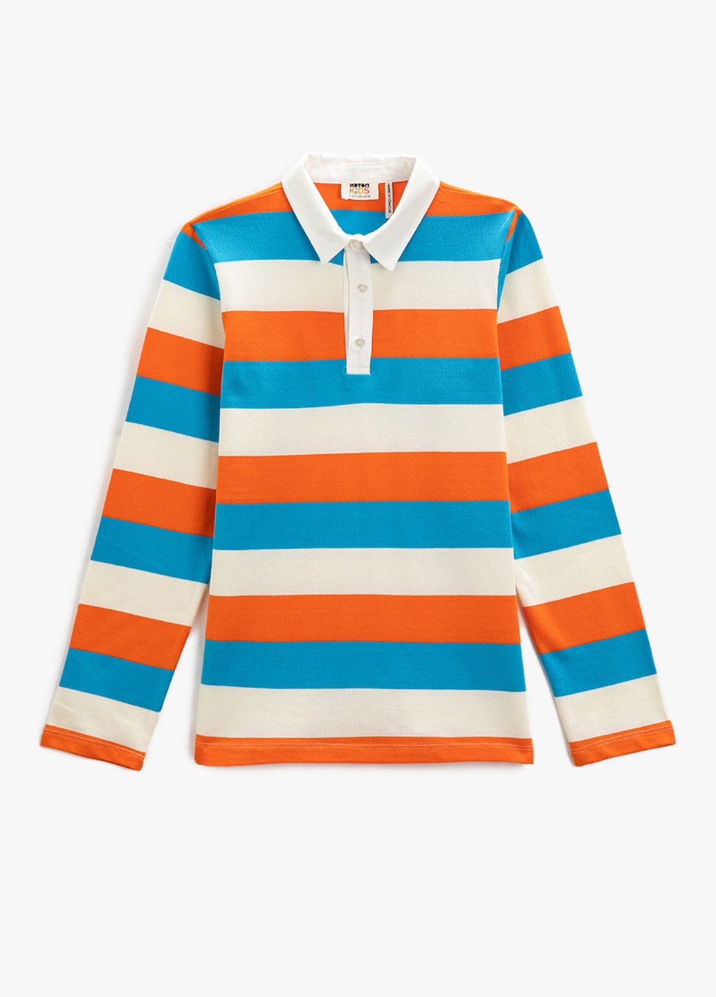 Цветная детская футболка-поло для мальчика KOTON в полоску