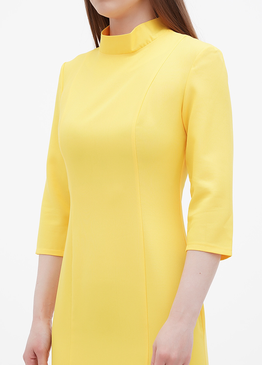 Жовтий кежуал плаття, сукня футляр Rebecca Tatti однотонна