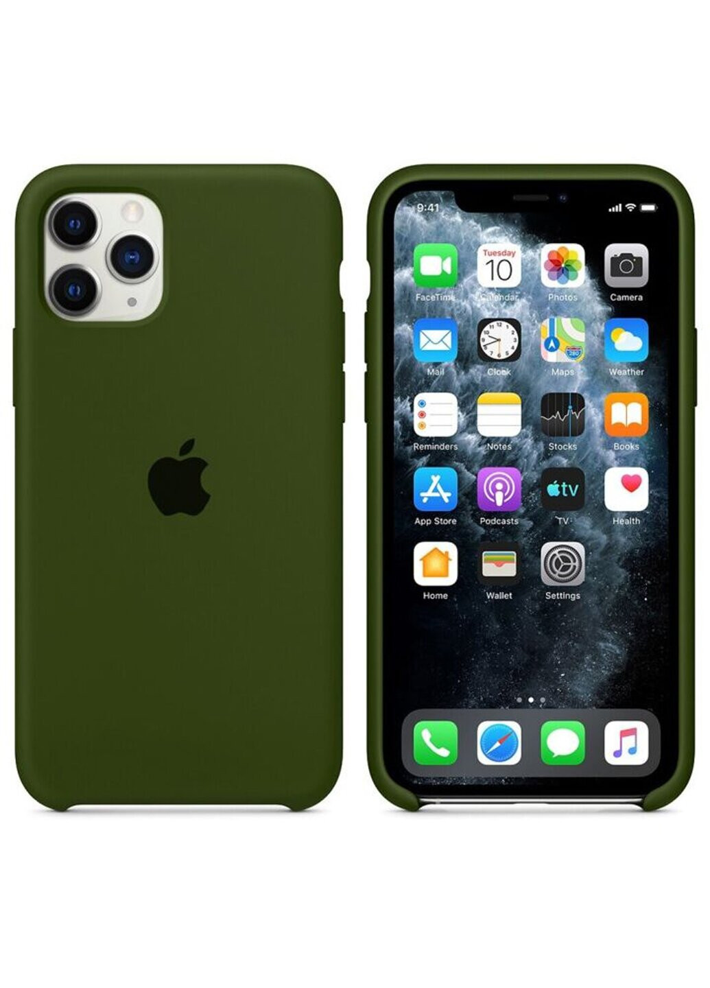 Чехол Silicone Case для iPhone 11 Pro y Green ARM (220821783)