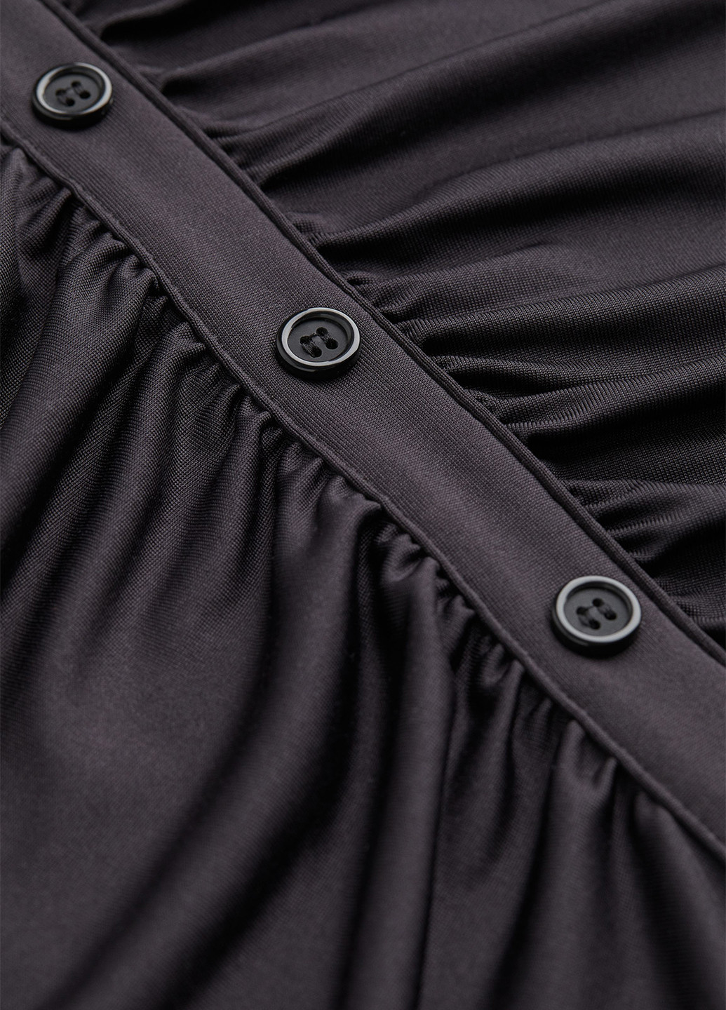 Черное кэжуал платье рубашка H&M однотонное