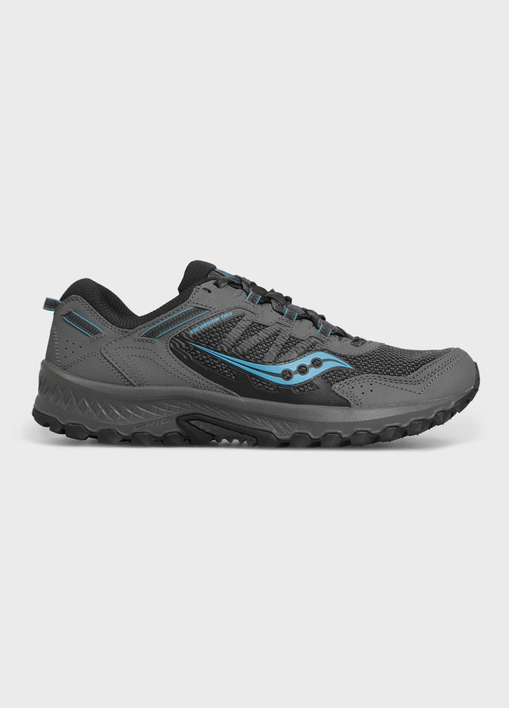 Серые всесезонные темно-серые кроссовки versafoam excursion tr13 Saucony