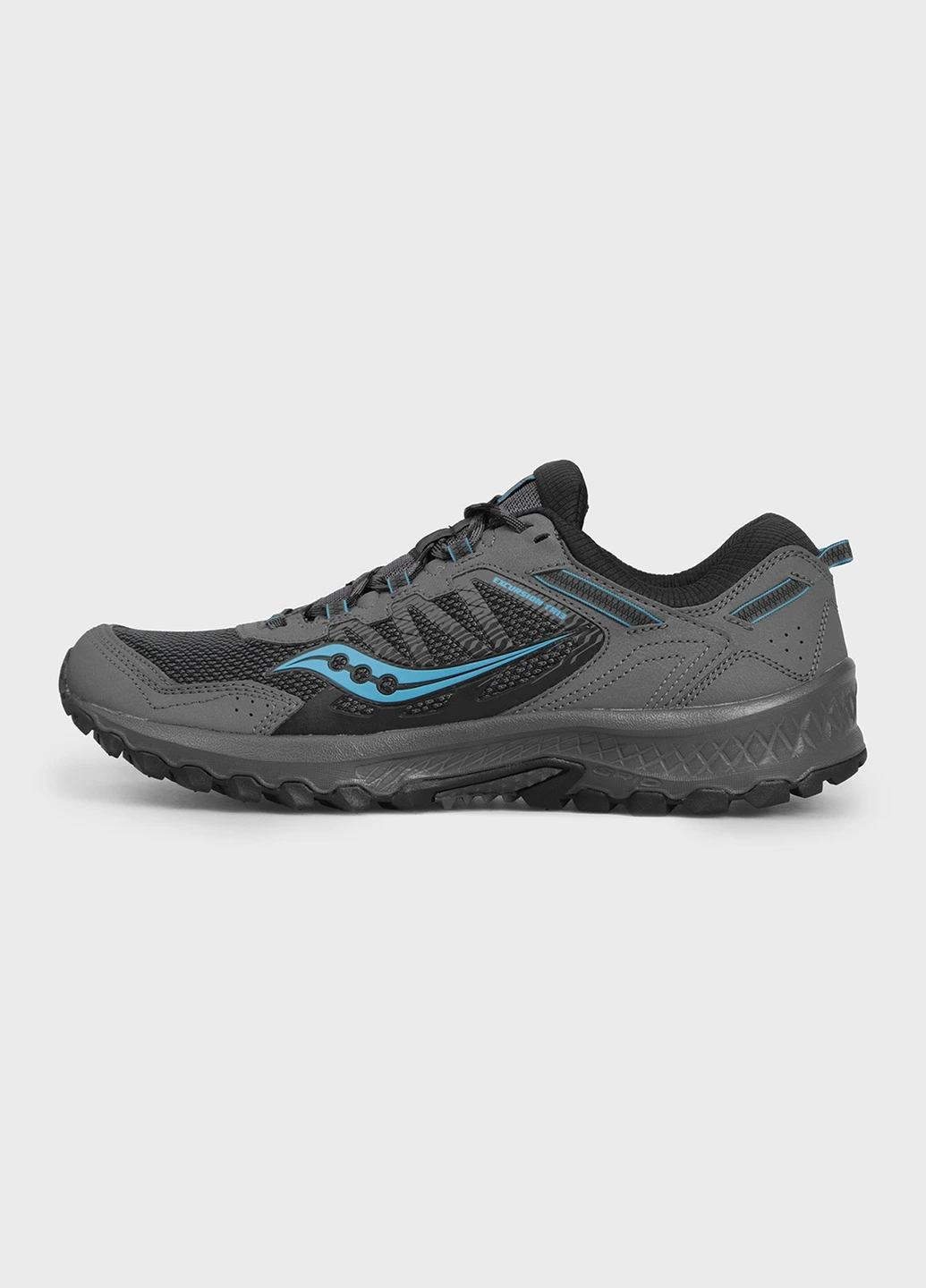 Серые всесезонные темно-серые кроссовки versafoam excursion tr13 Saucony