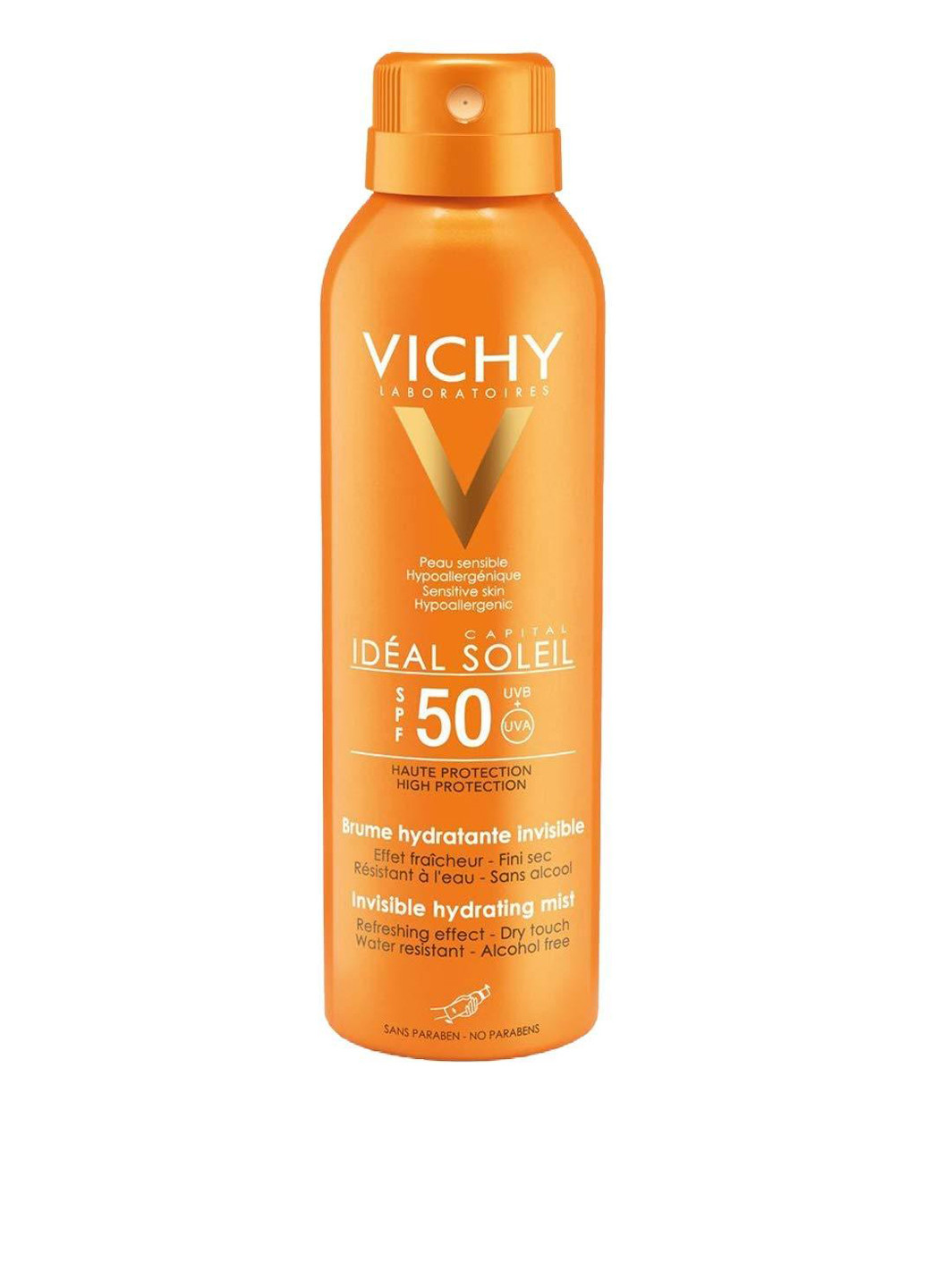 Сонцезахисний водостійкий спрей-вуаль Capital Soleil SPF50, 200 мл Vichy (286318443)