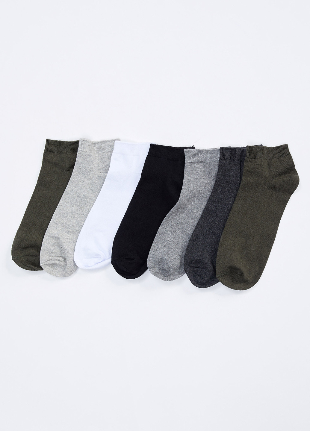 Шкарпетки(7шт) DeFacto з ущільненім носком хакі повсякденні