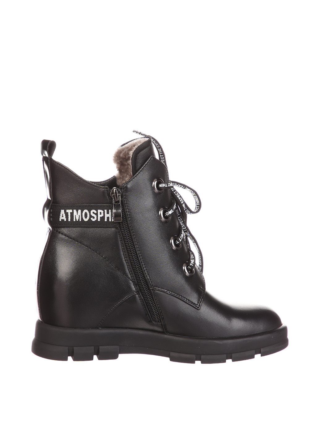 Зимние ботинки сникерсы Deenoor со шнуровкой, с пряжкой