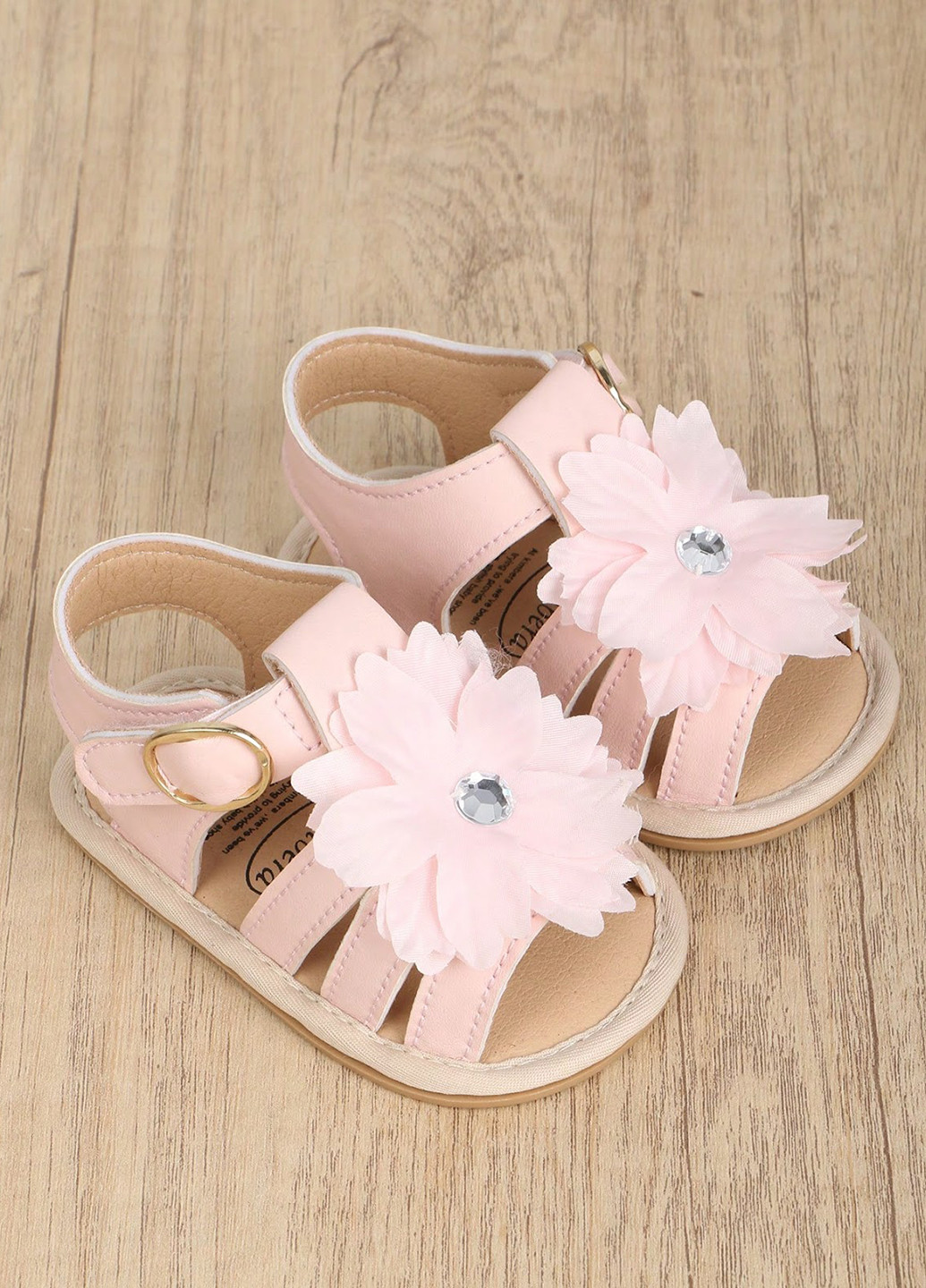 Светло-розовые кэжуал сандалии SHEIN на липучке