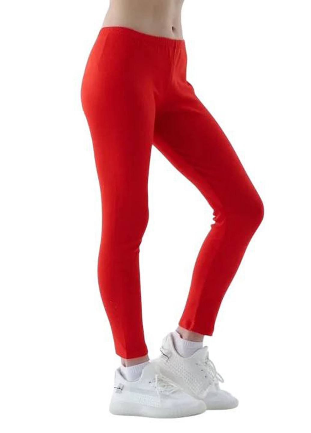 Красные демисезонные леггинсы No Brand