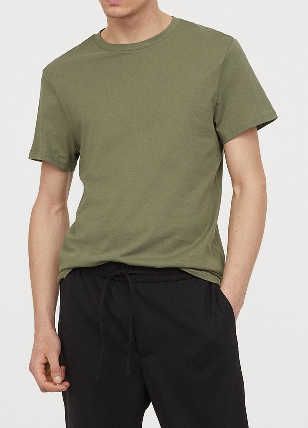 Хакі (оливкова) футболка H&M