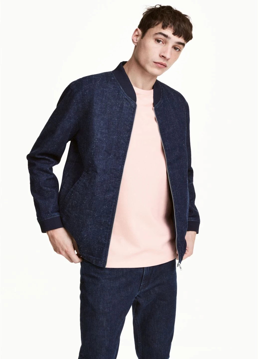 Синяя демисезонная курточка H&M