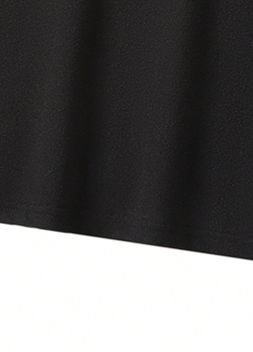 Лонгслів SHEIN однотонний чорний кежуали поліестер