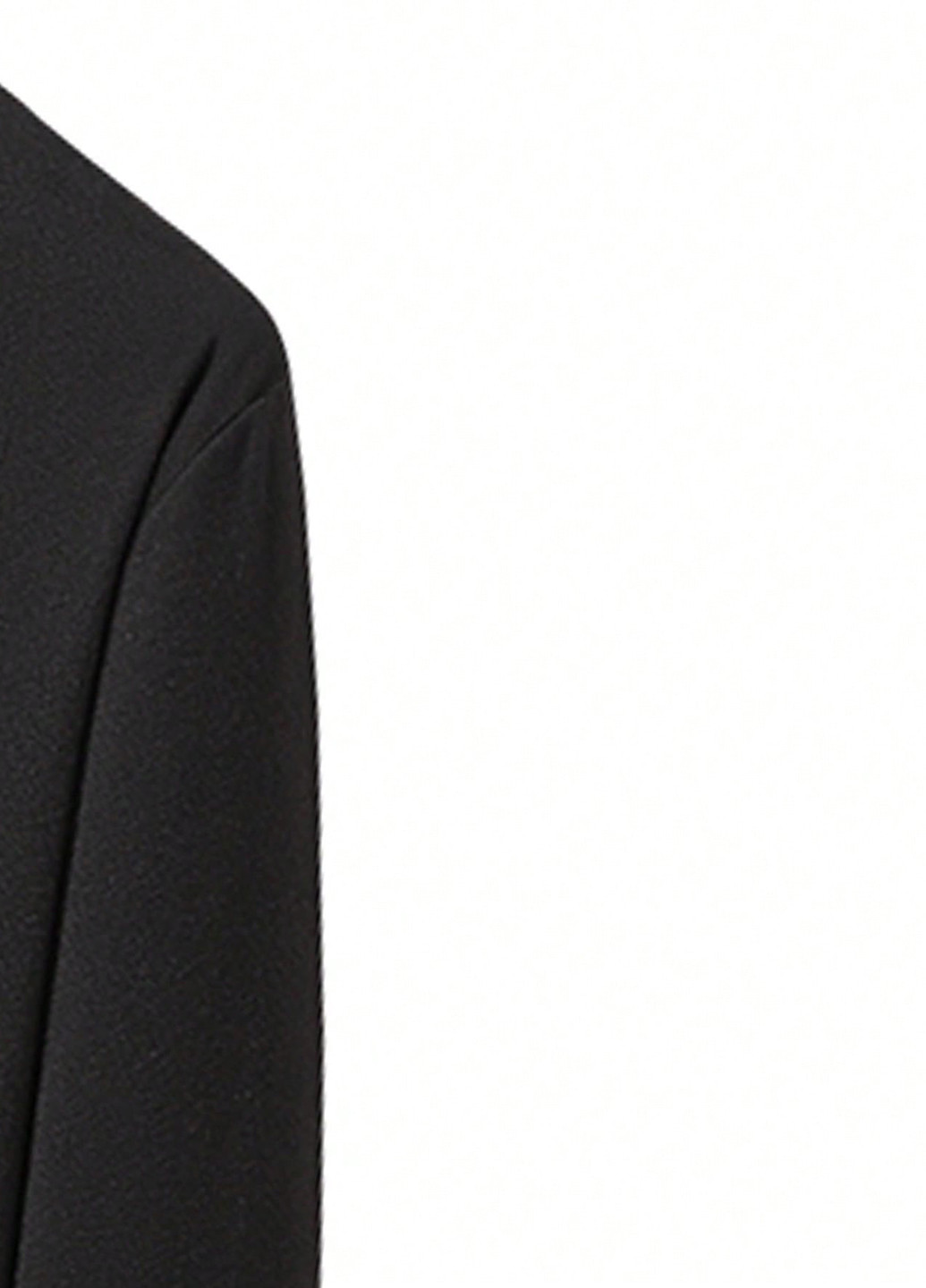 Лонгслів SHEIN однотонний чорний кежуали поліестер