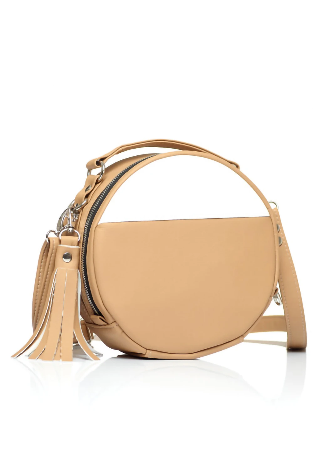 Жіноча кругла сумка-кросбоді 20х20х10 см Sambag (253174645)