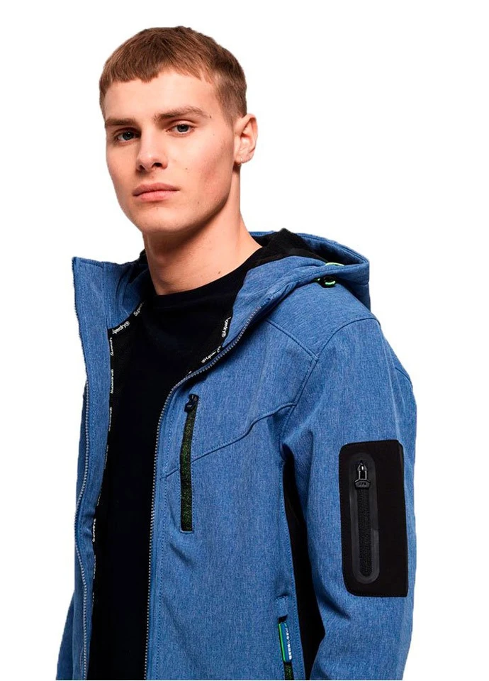 Синяя демисезонная куртка Superdry