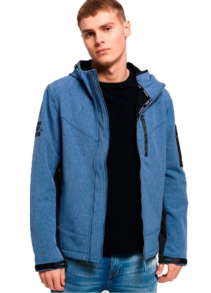 Синяя демисезонная куртка Superdry