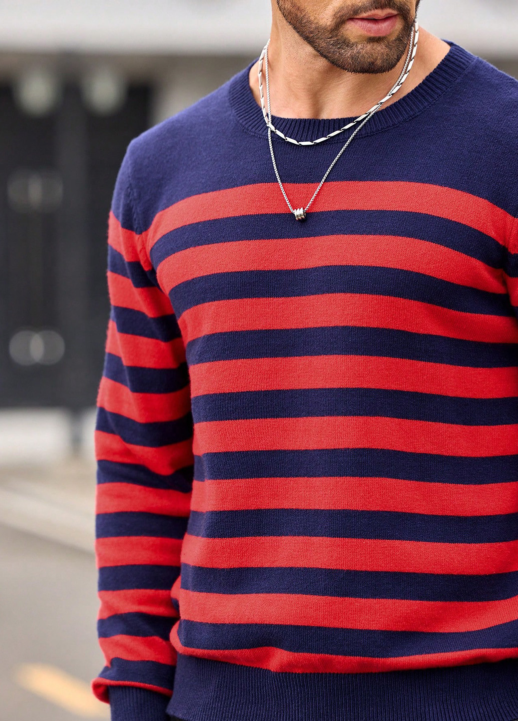 Комбинированный демисезонный джемпер джемпер SHEIN