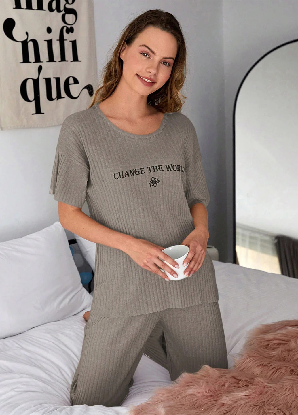 Костюм (футболка, штани) SHEIN (311627042)