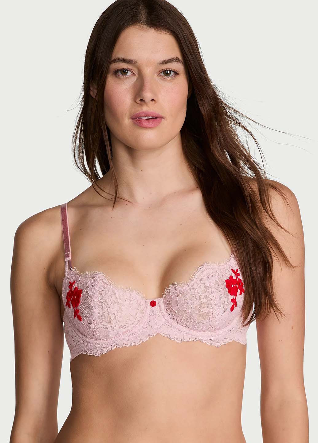 Рожевий демісезонний комплект (бюстгальтер, трусики) Victoria's Secret