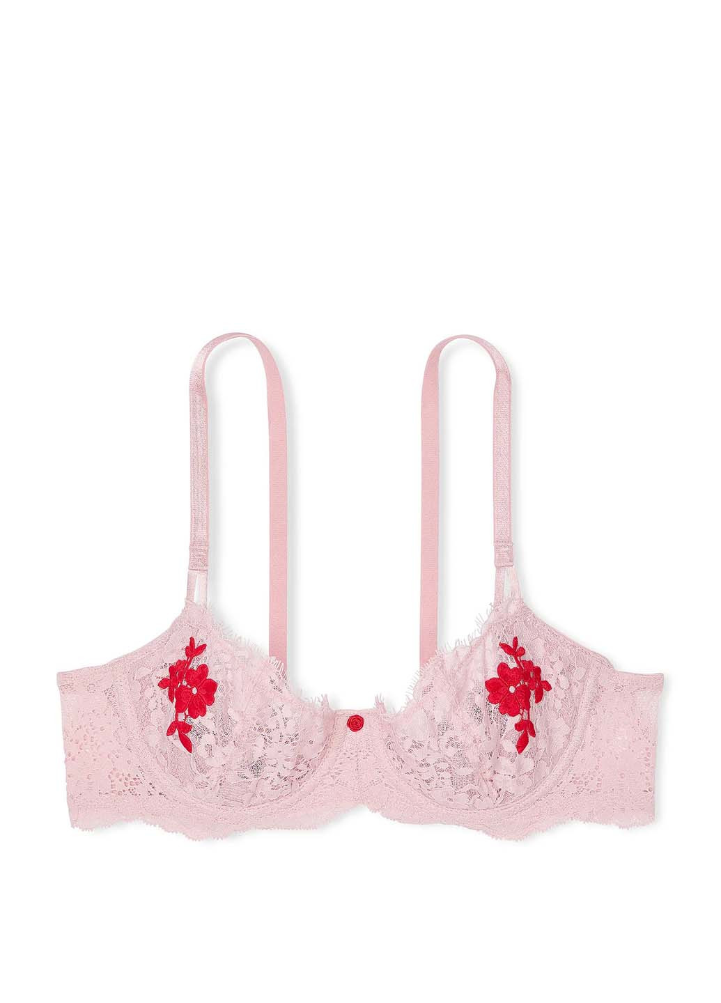 Рожевий демісезонний комплект (бюстгальтер, трусики) Victoria's Secret