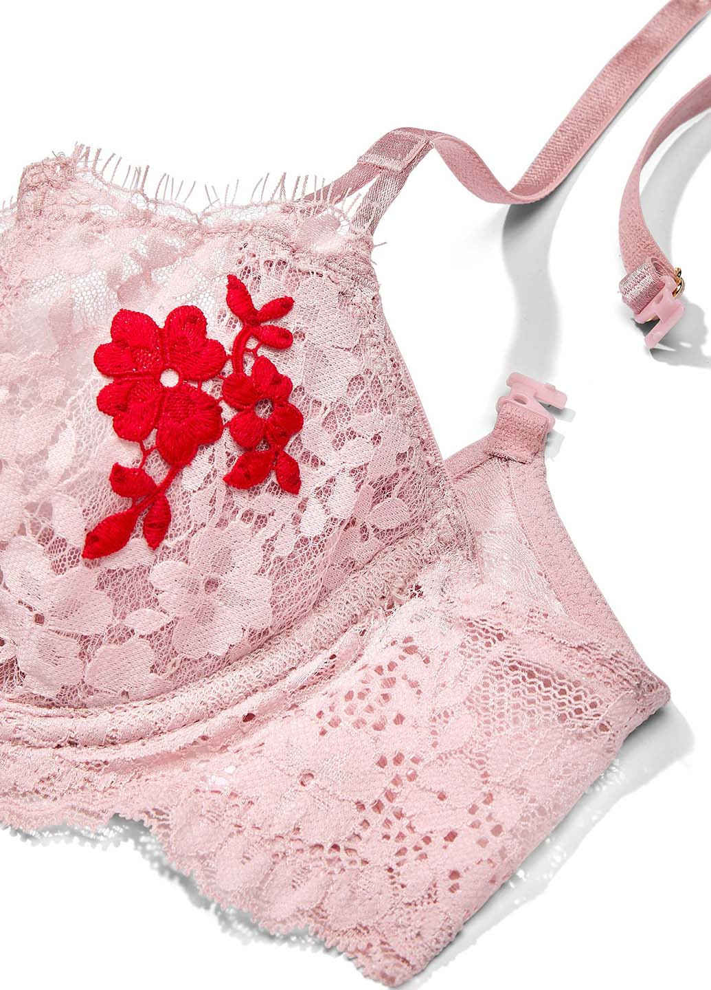 Рожевий демісезонний комплект (бюстгальтер, трусики) Victoria's Secret