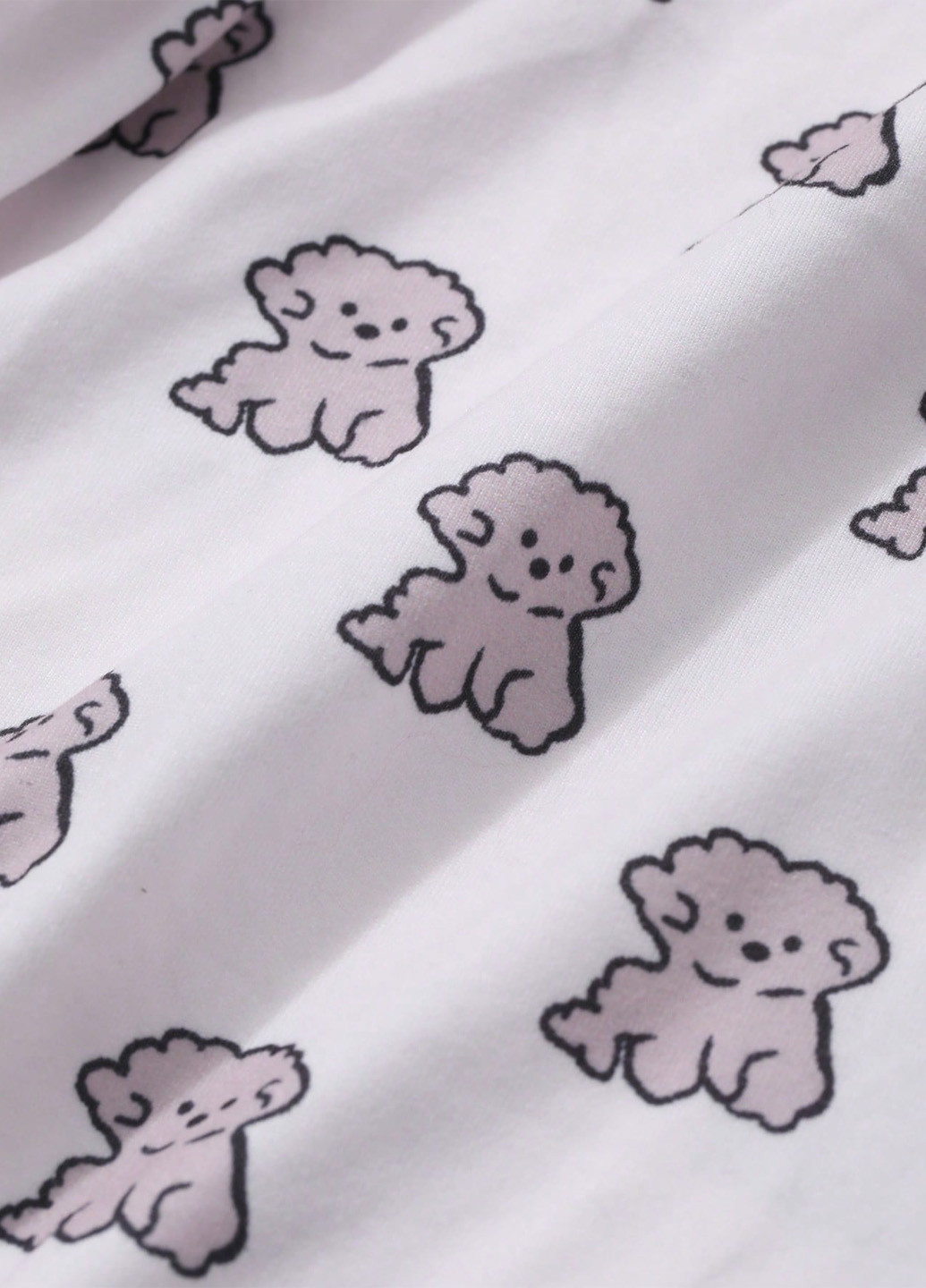 Біла всесезон піжама (лонгслів, штани) лонгслів + брюки SHEIN