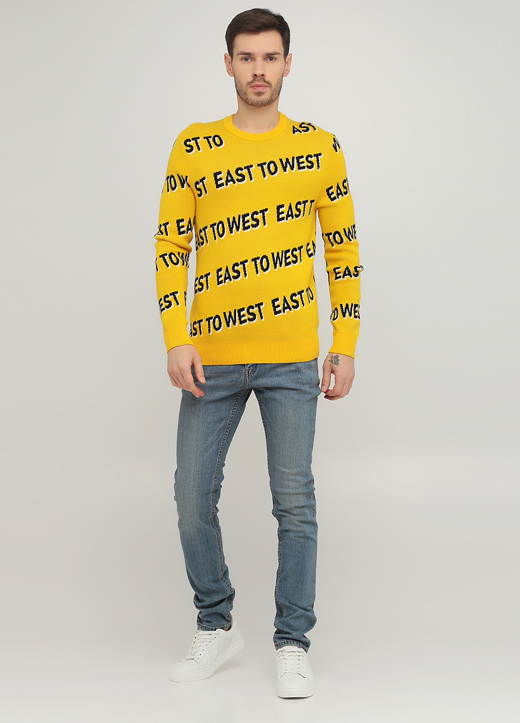 Темно-голубые демисезонные зауженные джинсы Cheap Monday