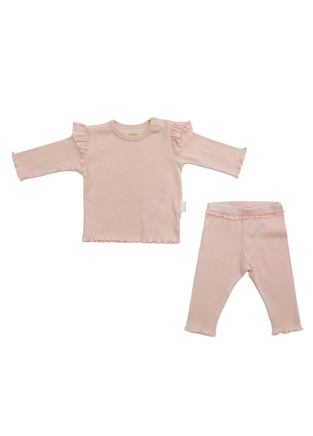 Розовый демисезонный комплект кофта + штаны modal natura ac22202p andywawa