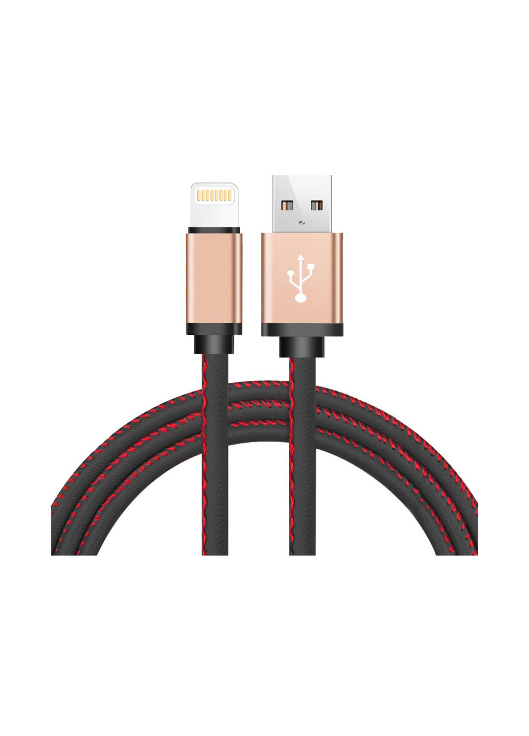 Кабель USB i Leather Black, Lightning, 1 м XoKo sc-115 (132572887)