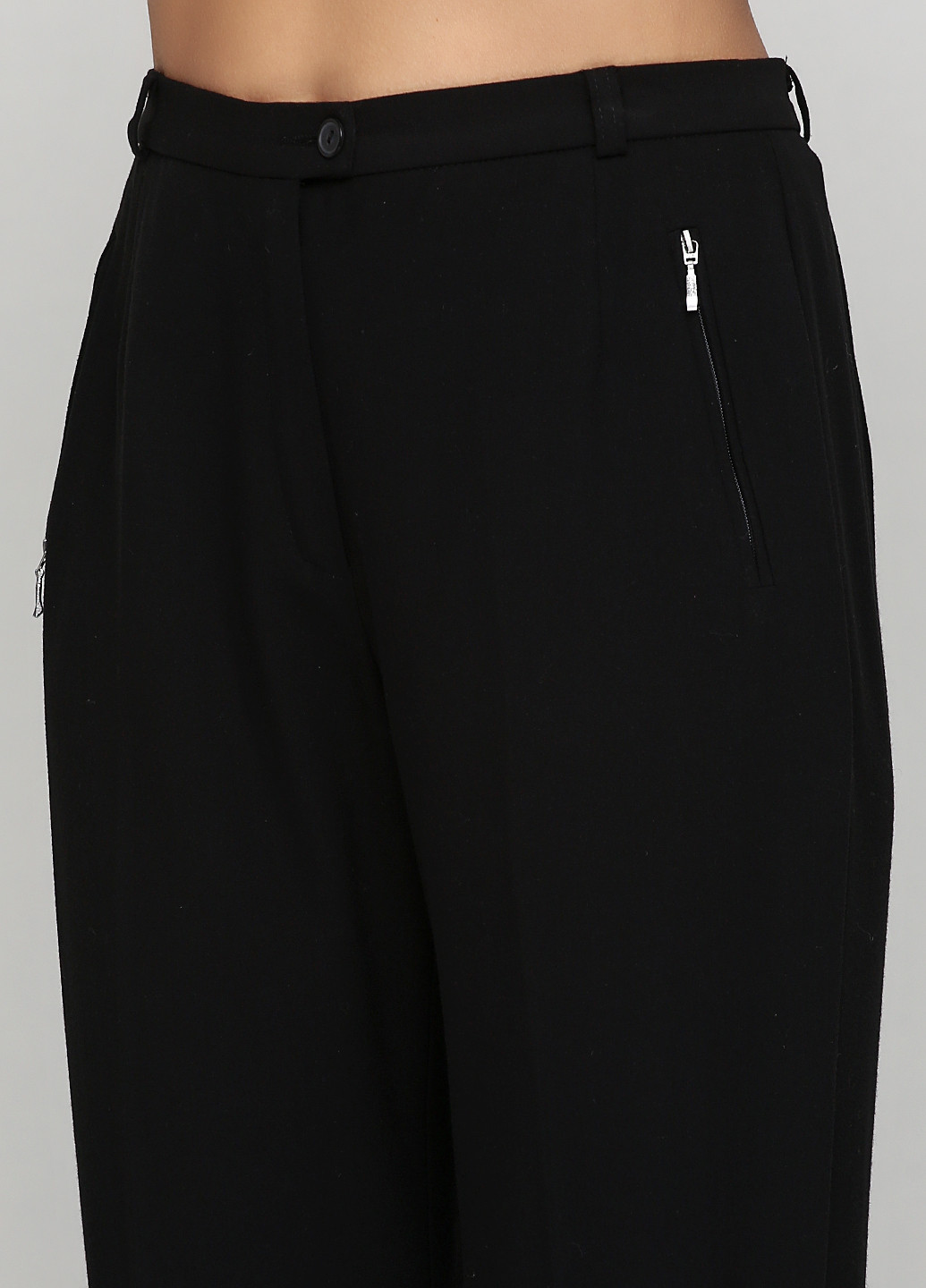 Черные классические демисезонные брюки Marks & Spencer