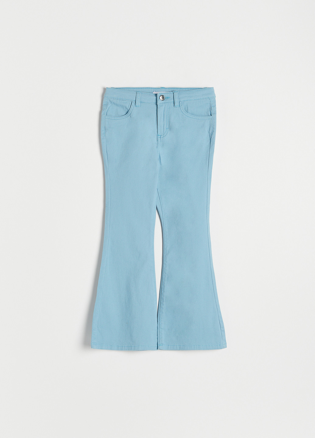 Голубые кэжуал демисезонные клеш брюки Reserved