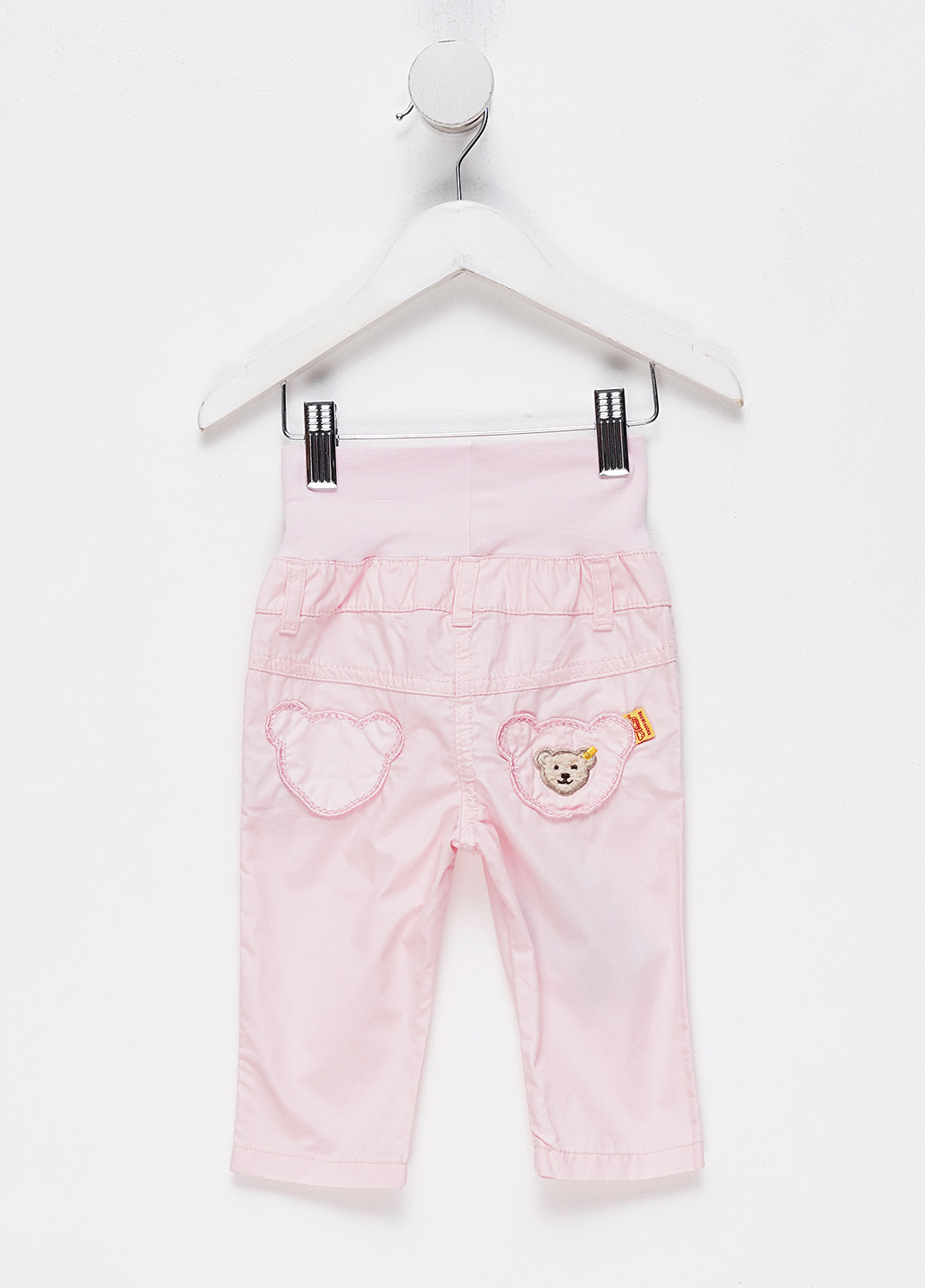 Светло-розовые кэжуал летние зауженные брюки Steiff