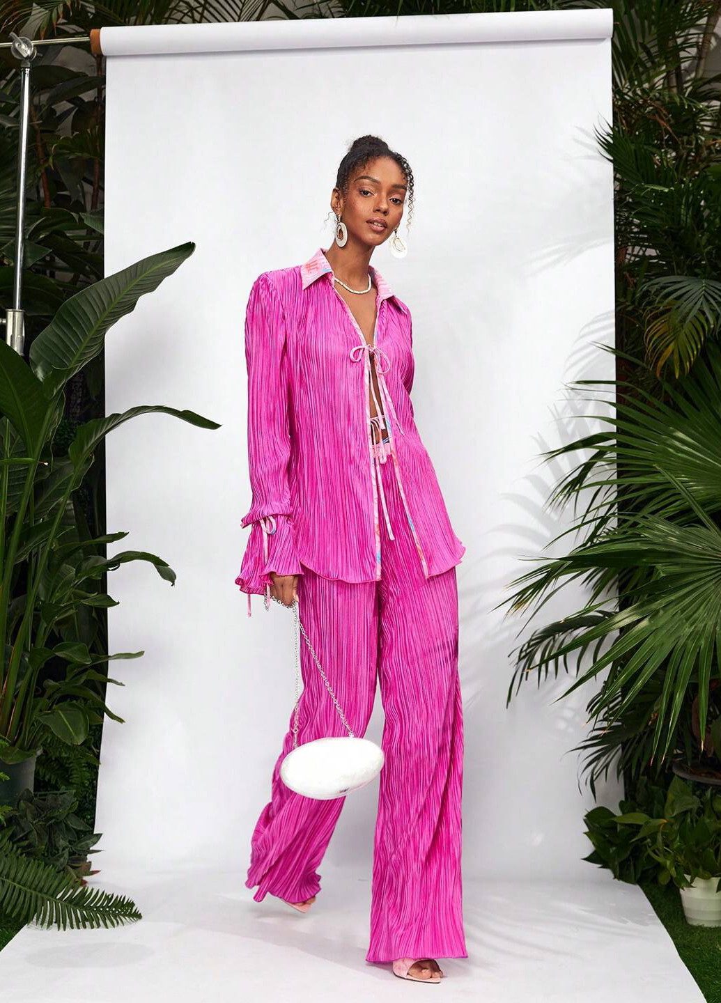 Розовая блуза SHEIN