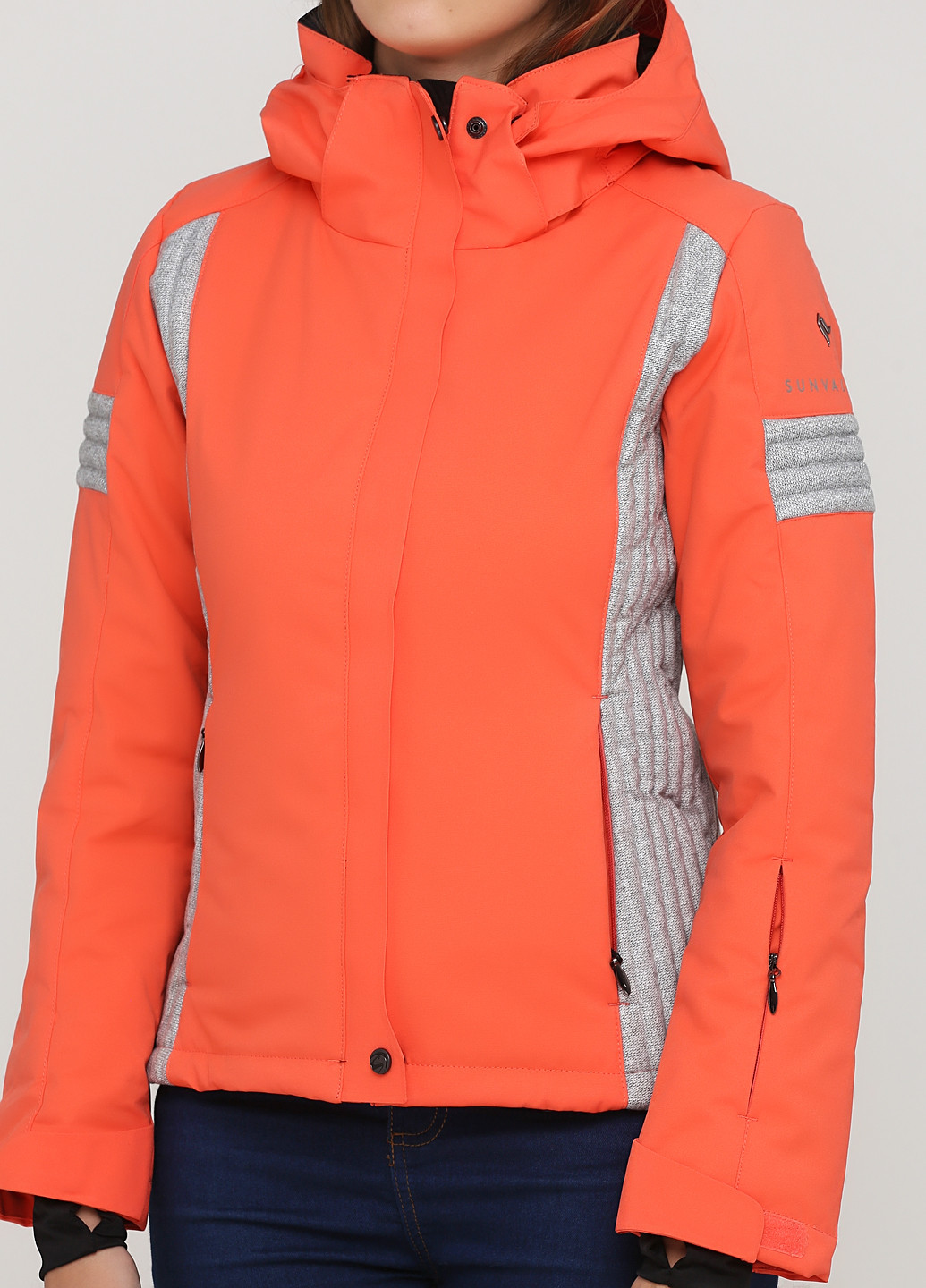 Оранжевая демисезонная куртка лыжная Sun Valley