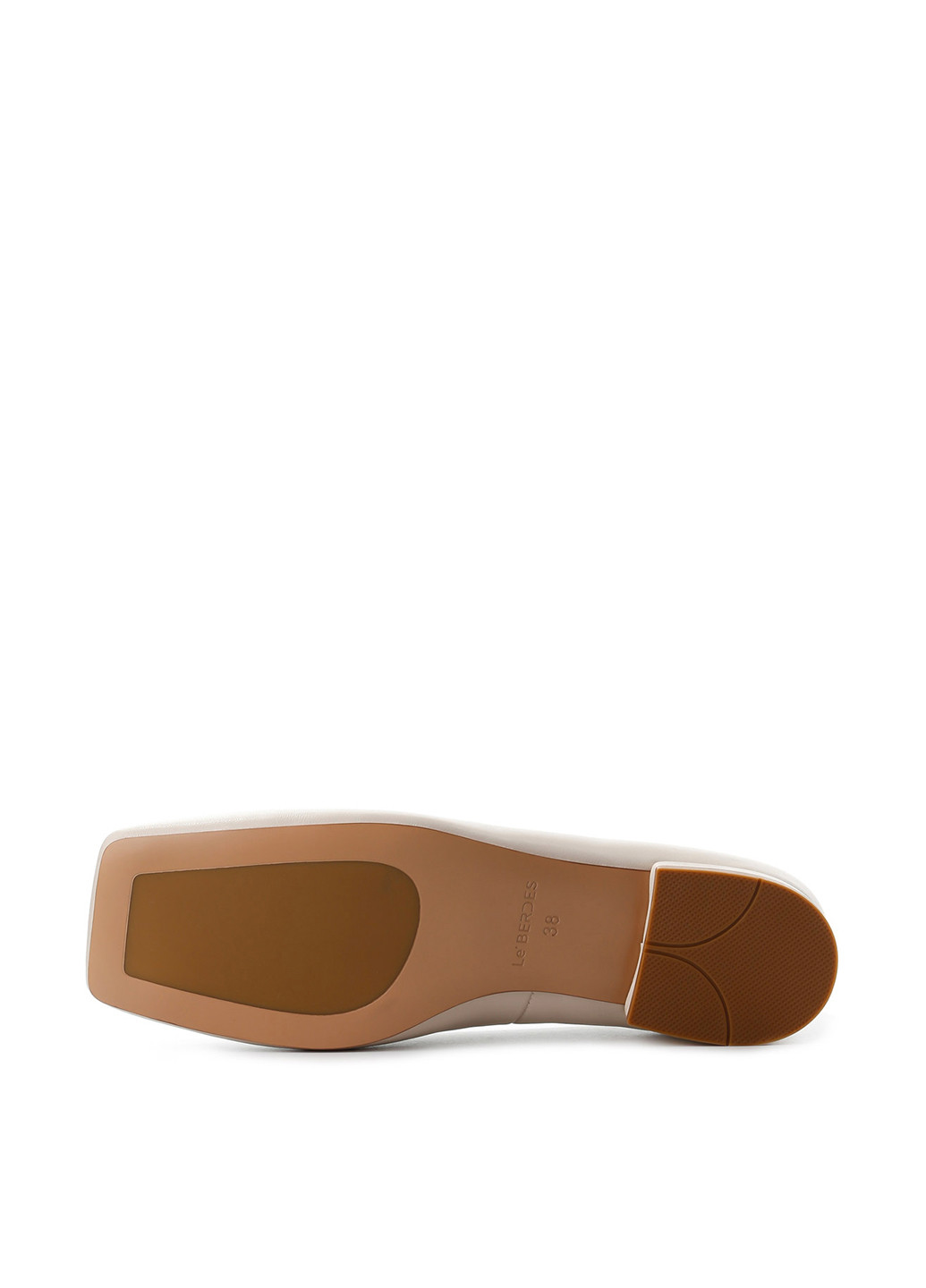 Женские балетки Le'BERDES | молочные однотонные без декора натуральная кожа (294097546)