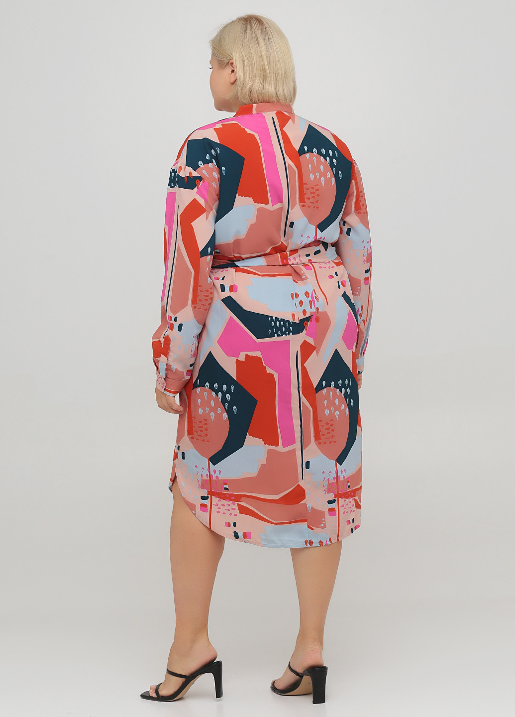 Комбінована кежуал сукня сорочка Monki з абстрактним візерунком
