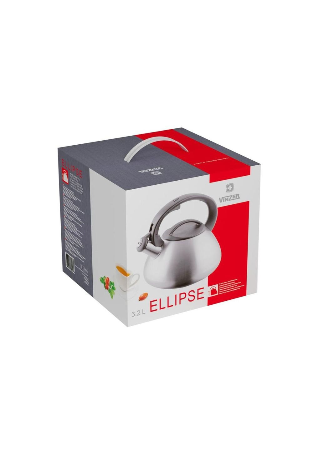 Чайник зі свистком Ellipse VZ-50018 3.2 л Vinzer (253627400)