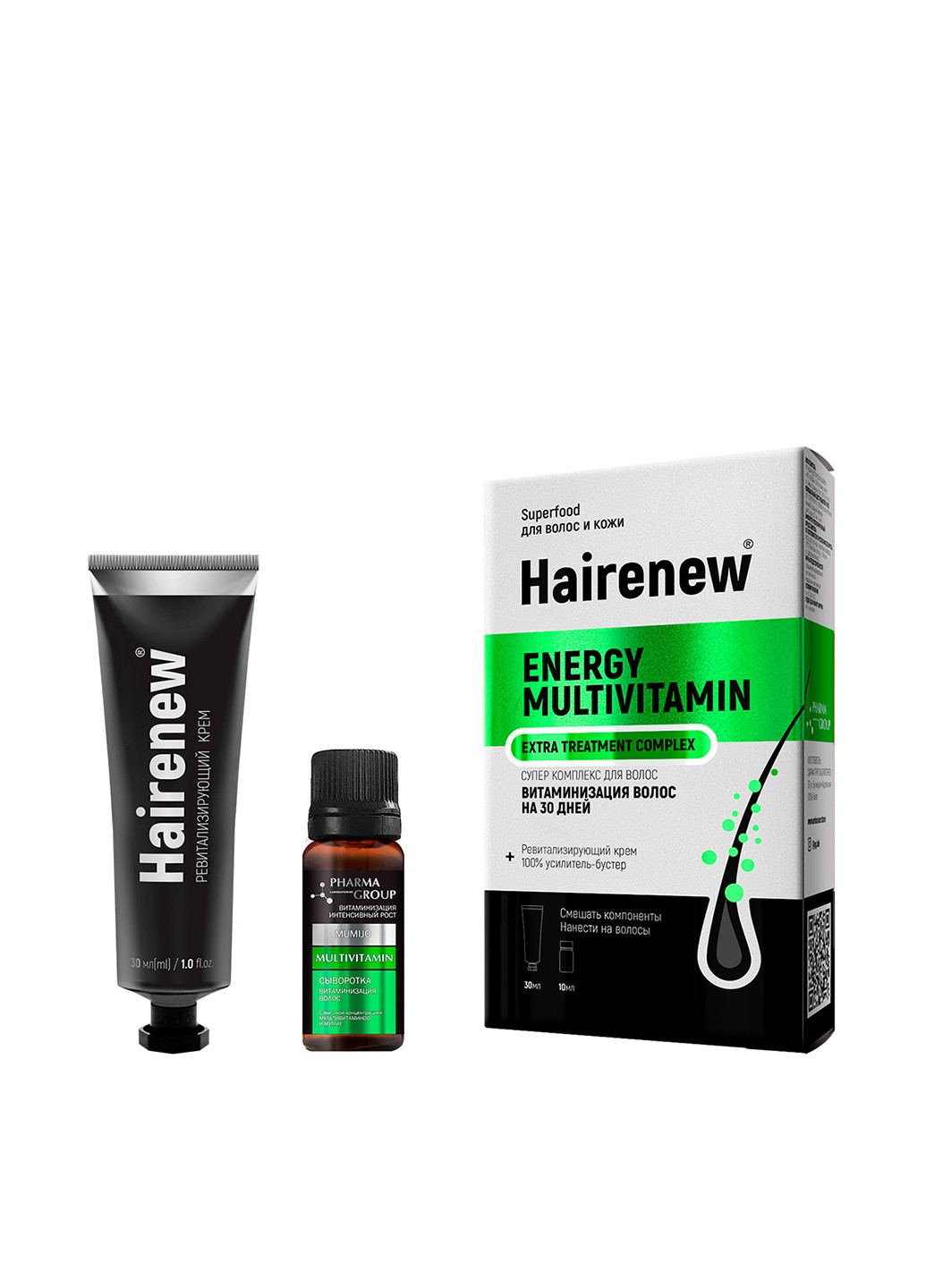 Инновационный комплекс для волос Витаминизация на 30 дней (2 пр.) HAIRENEW (214300094)