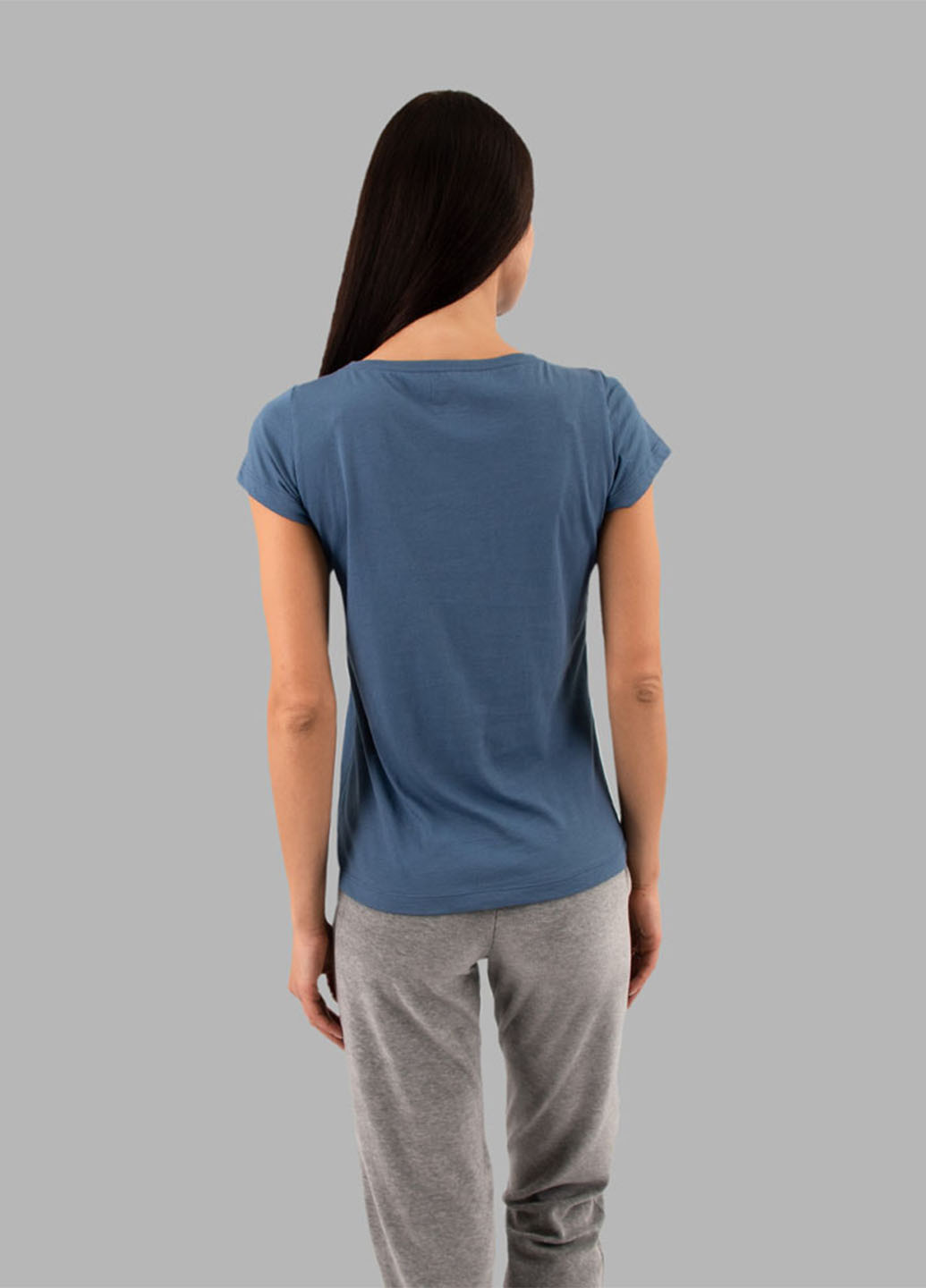 Светло-синяя летняя футболка Promin