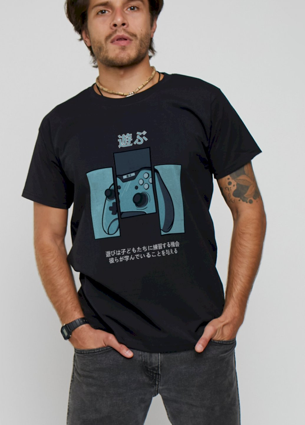 Черная футболка мужская YAPPI