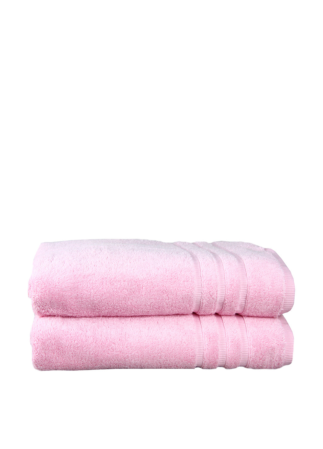 Maisonette полотенце (1 шт.), 70х140 см однотонный розовый производство - Турция