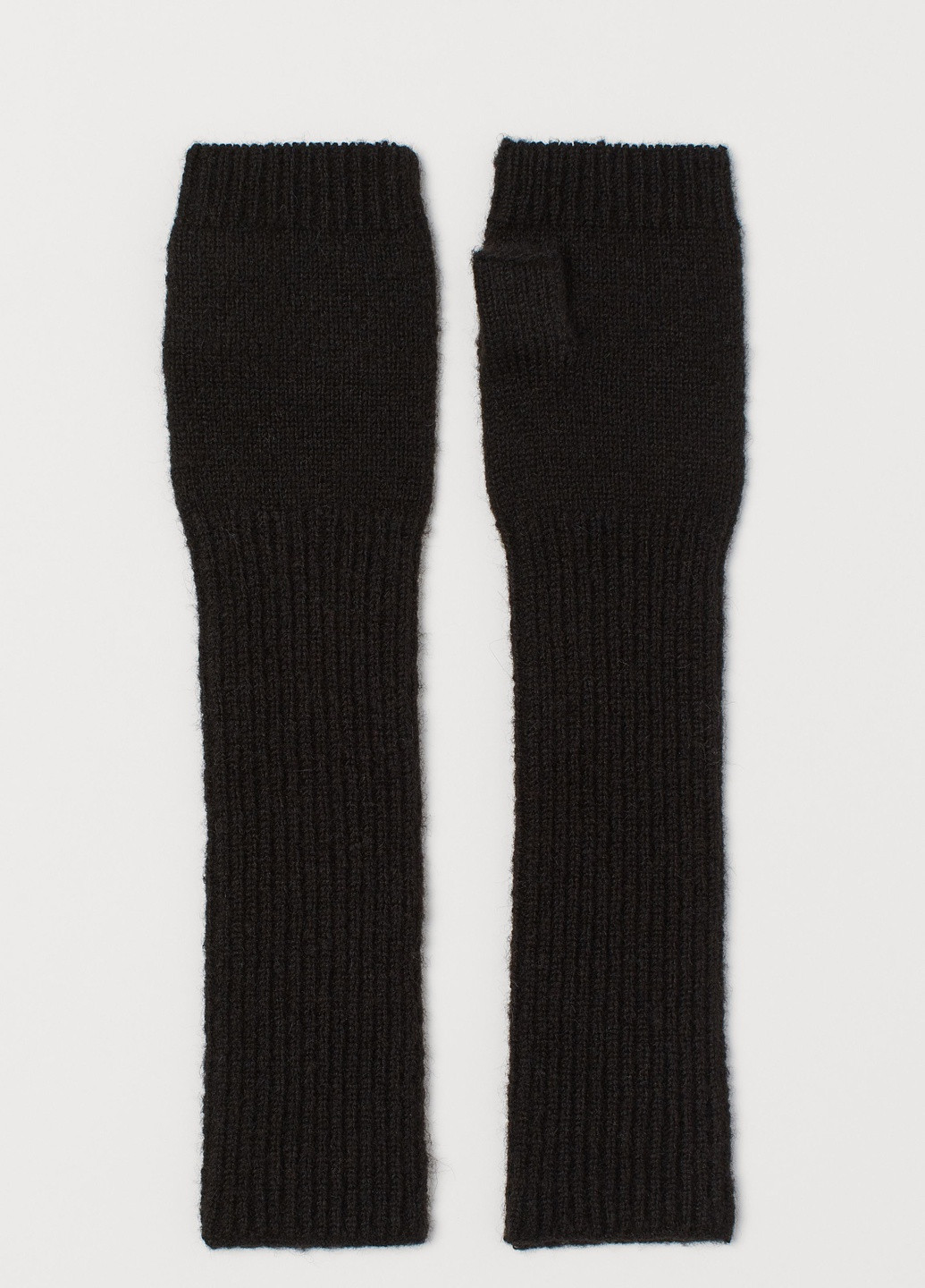 Перчатки H&M однотонные чёрные кэжуалы