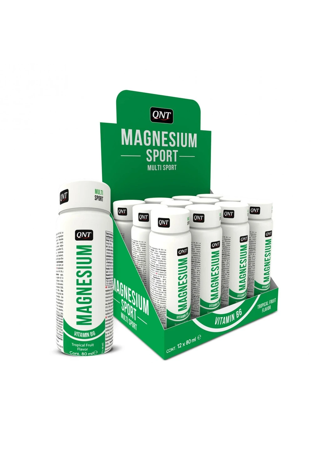 Магний Magnesium Shot 12 x 80 мл Тропические фрукты QNT (255407648)