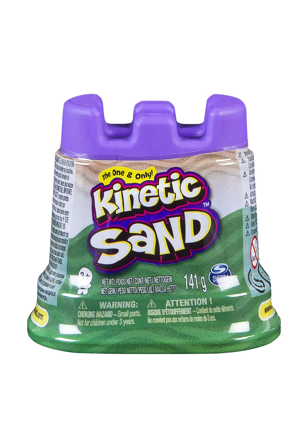 Песок для детского творчества - KINETIC SAND МИНИ КРЕПОСТЬ (зеленый,141 г) Wacky-Tivities (162929038)