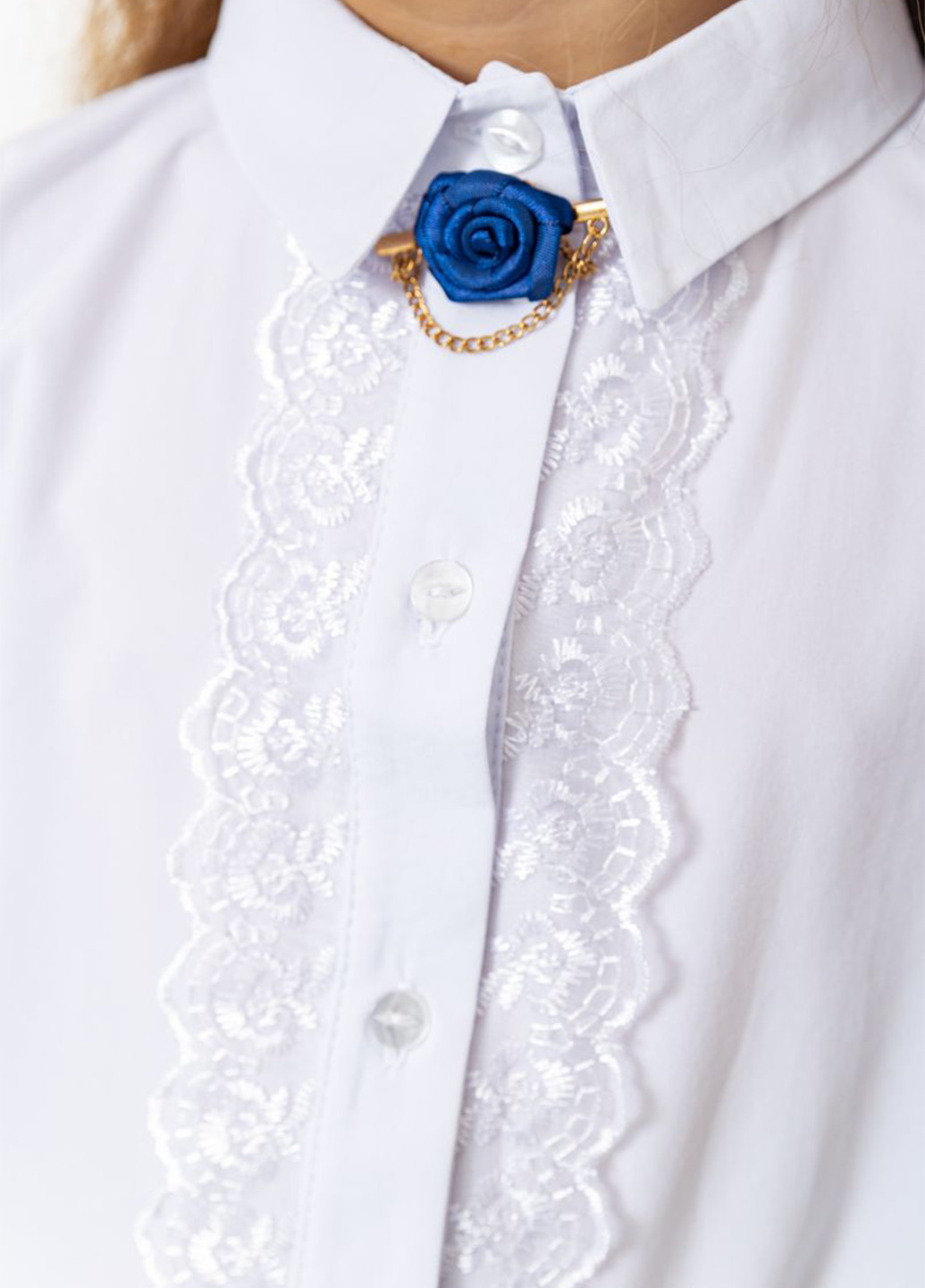 Белая однотонная блузка Ager демисезонная