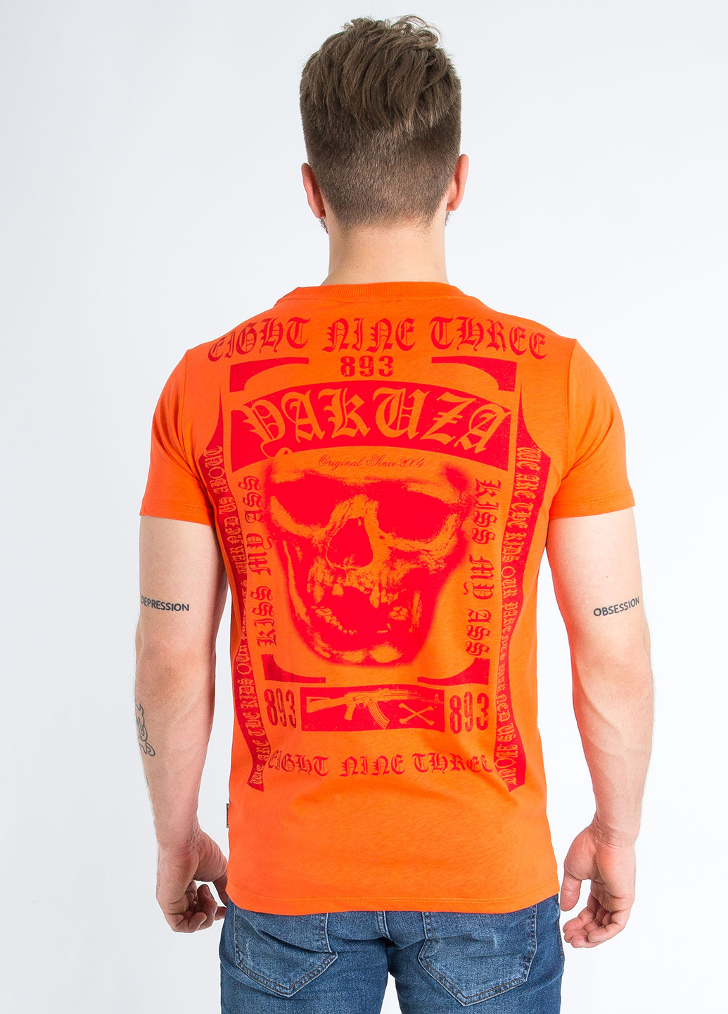 Оранжевая футболка Yakuza