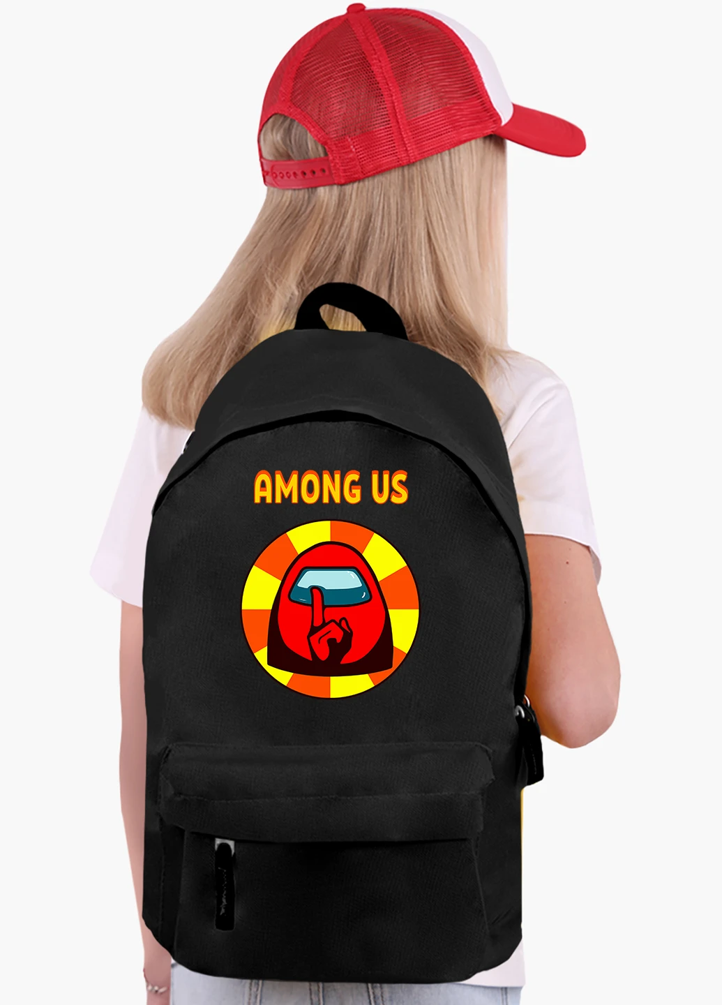 Детский рюкзак Амонг Ас Красный (Among Us Red) (9263-2412) MobiPrint (217074467)