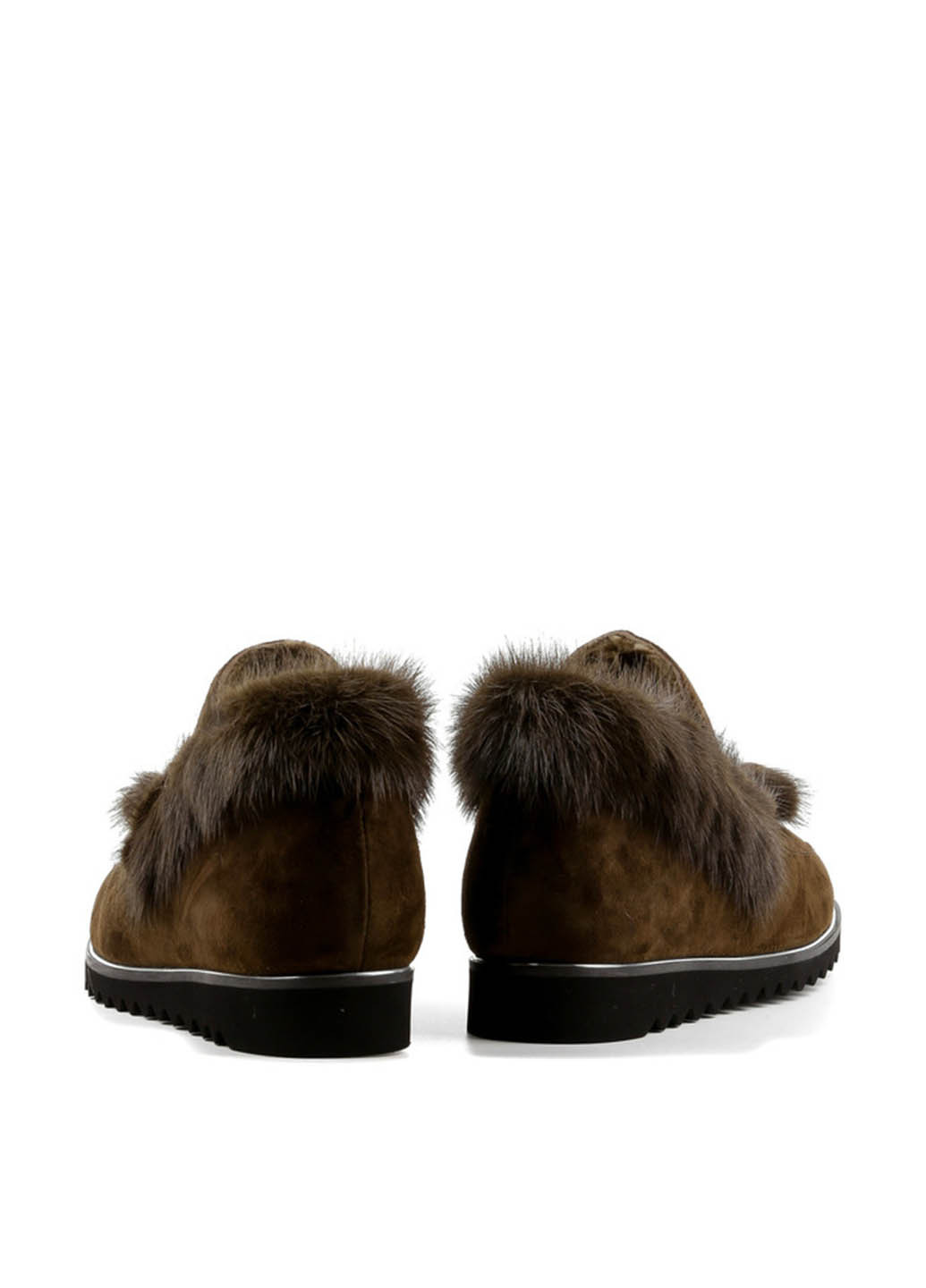 Зимние ботинки Le'BERDES с кисточками, с мехом, с металлическими вставками из натуральной замши
